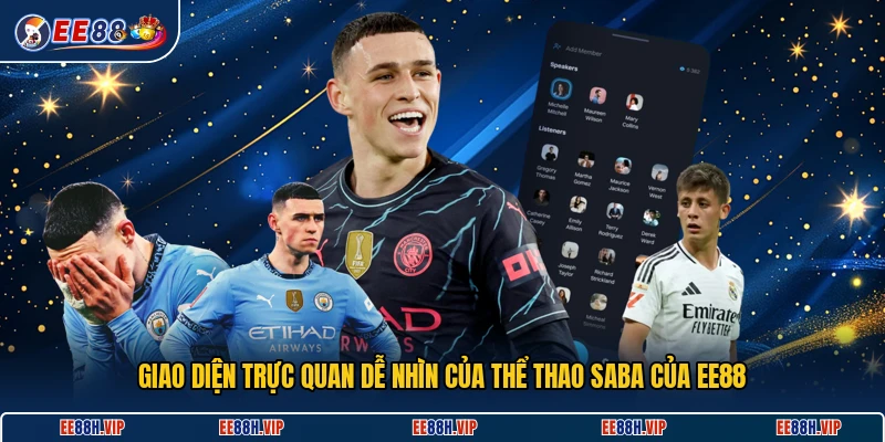 Giao diện trực quan dễ nhìn của thể thao Saba của EE88