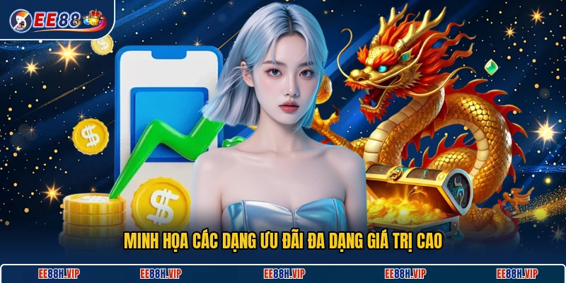 Minh họa các dạng ưu đãi đa dạng giá trị cao